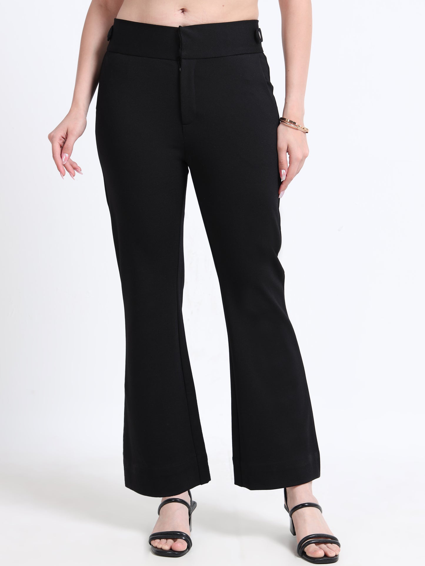 Black Flared Trousers