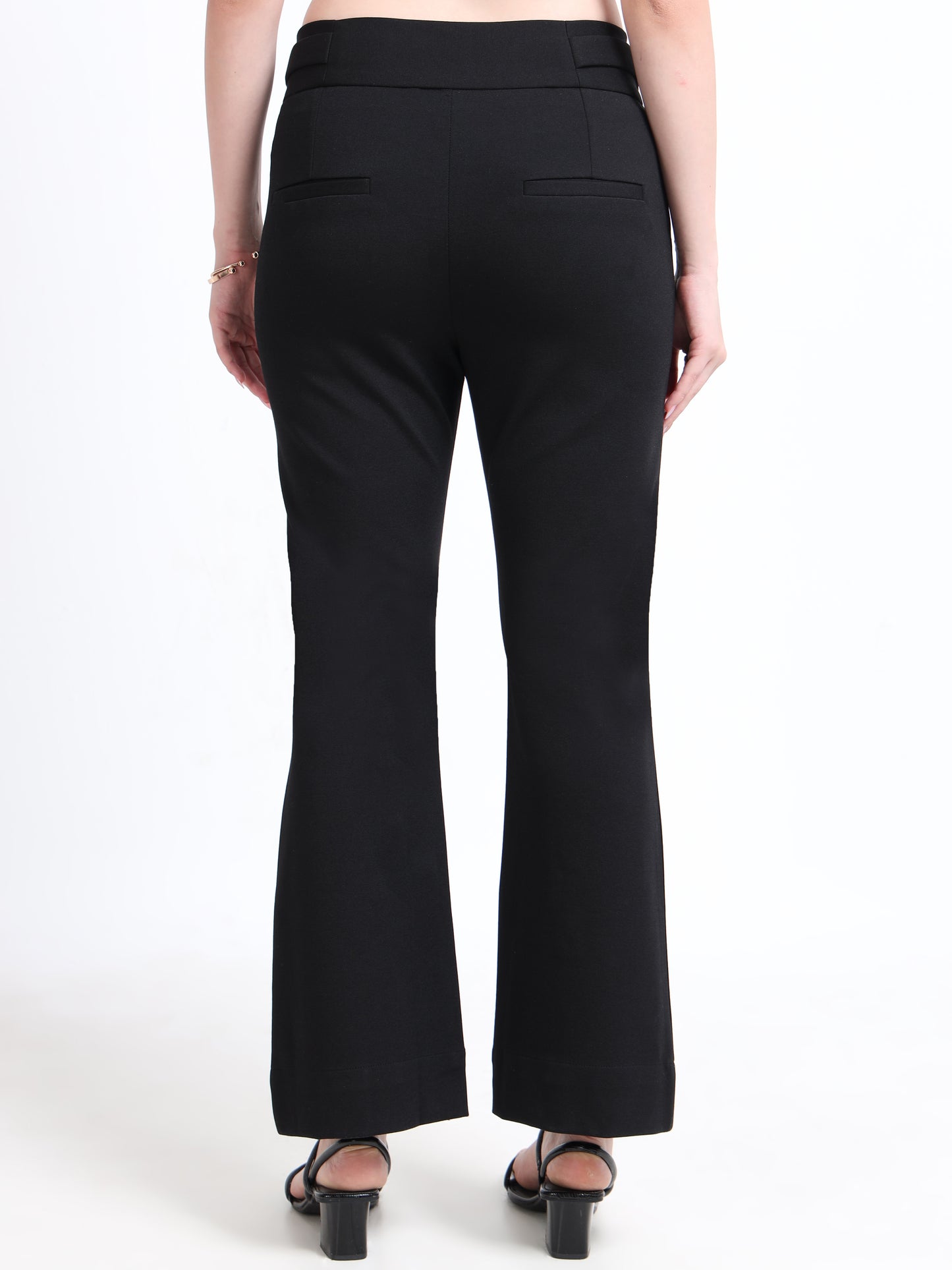 Black Flared Trousers