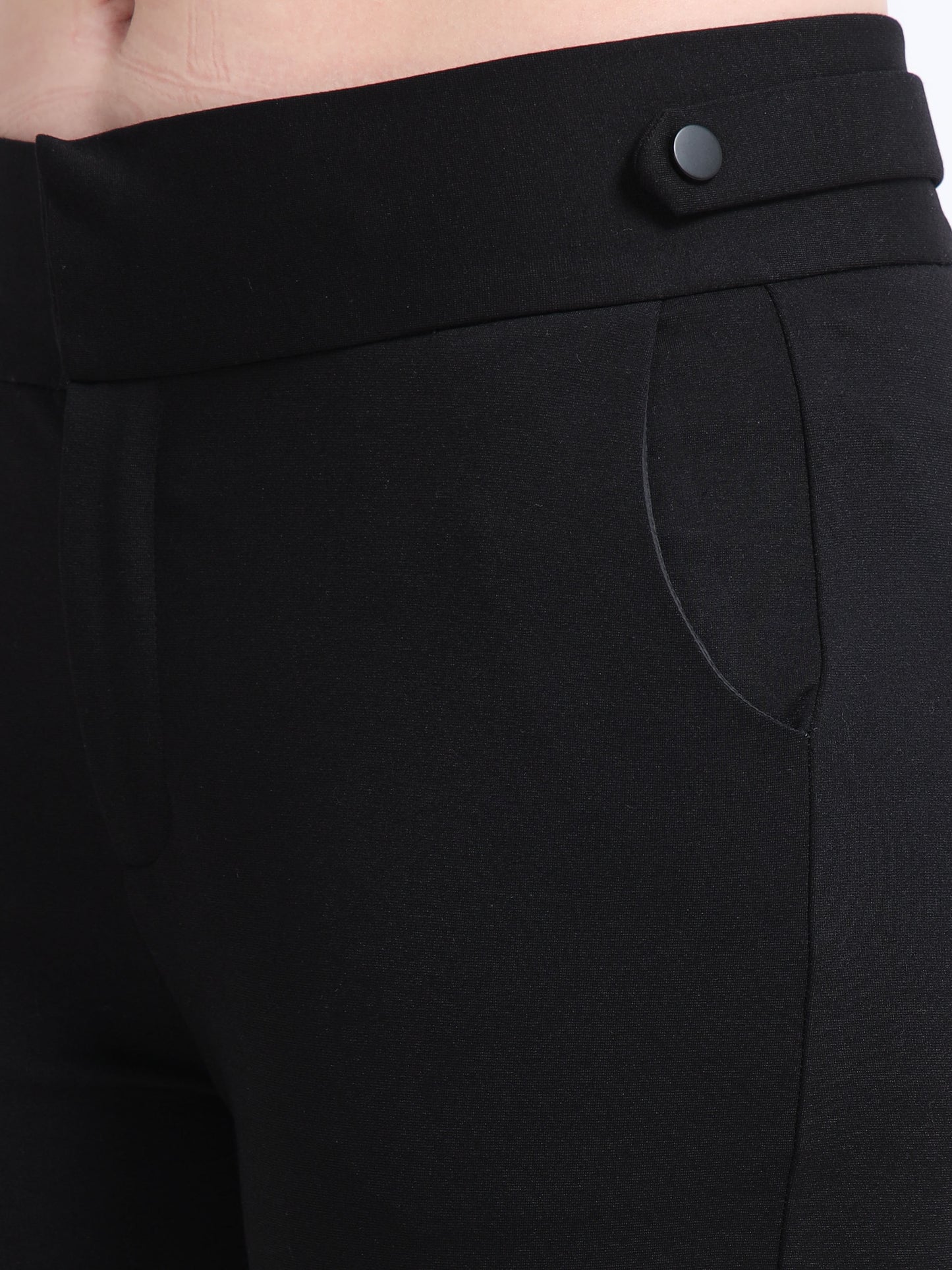 Black Flared Trousers