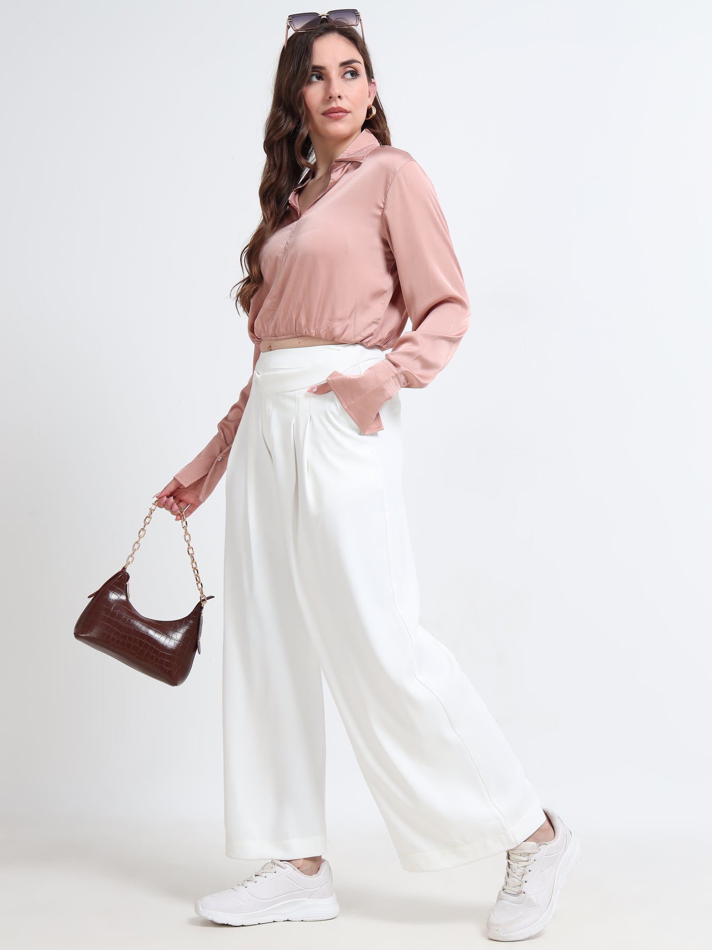 Flowy Wide-Leg Trousers